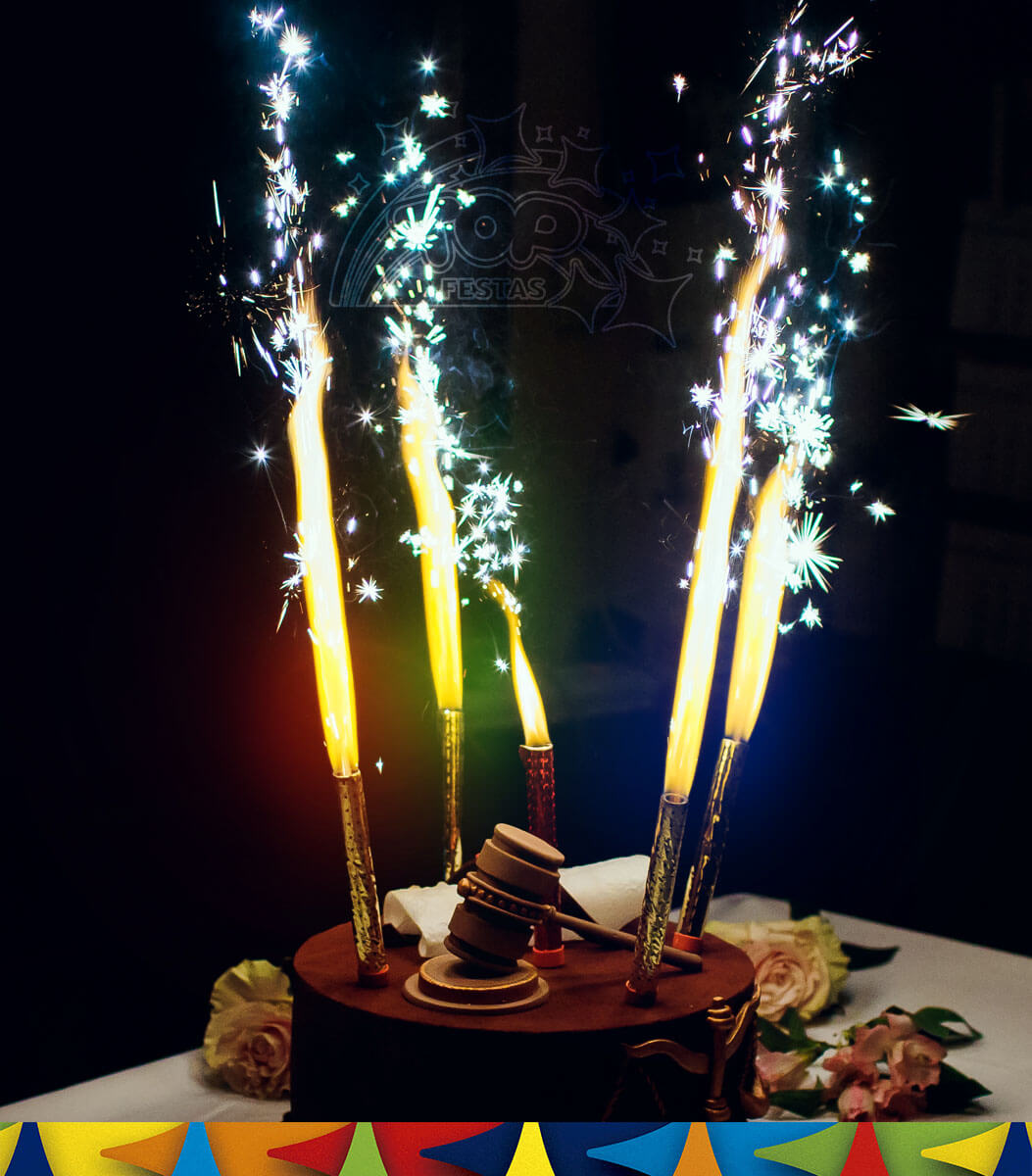 Vela Vulcão Top Festas