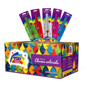 Vela Chama Colorida (Vela Vulcão): Display - Sortidas / Mix