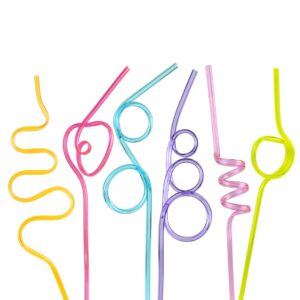 Canudo de Plástico - Desenhos Coloridos