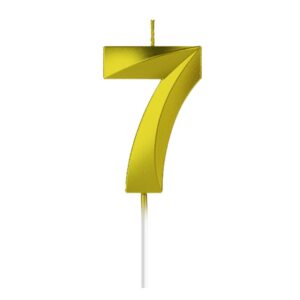 Vela de Aniversário nº 7 - Ouro
