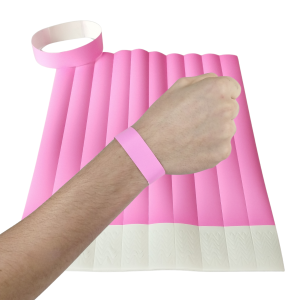 Pulseira de Papel Rosa