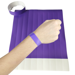 Pulseira de Papel Roxo