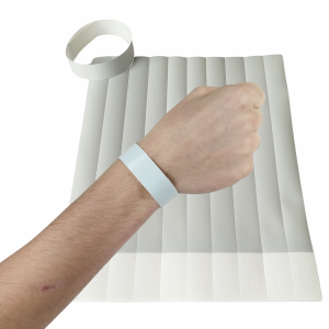 Pulseira de Papel Cinza