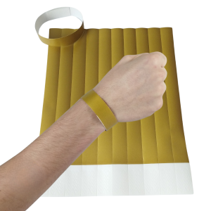 Pulseira de Papel Dourada