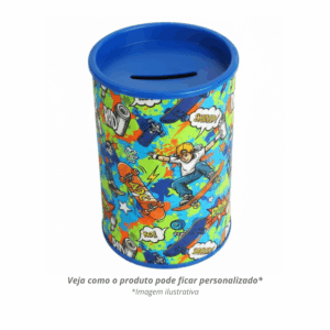 Cofrinho de Papelão - Azul