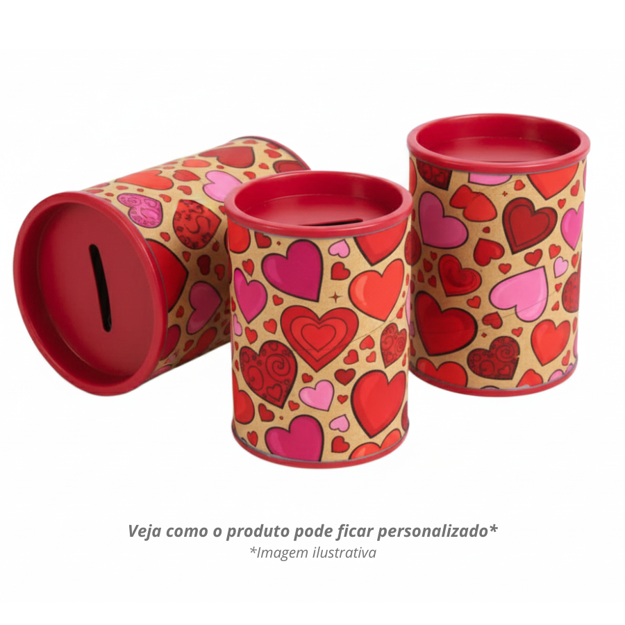 Cofrinho de Papelão - Vermelho