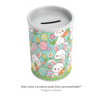 Cofrinho personalizado branco- Páscoa